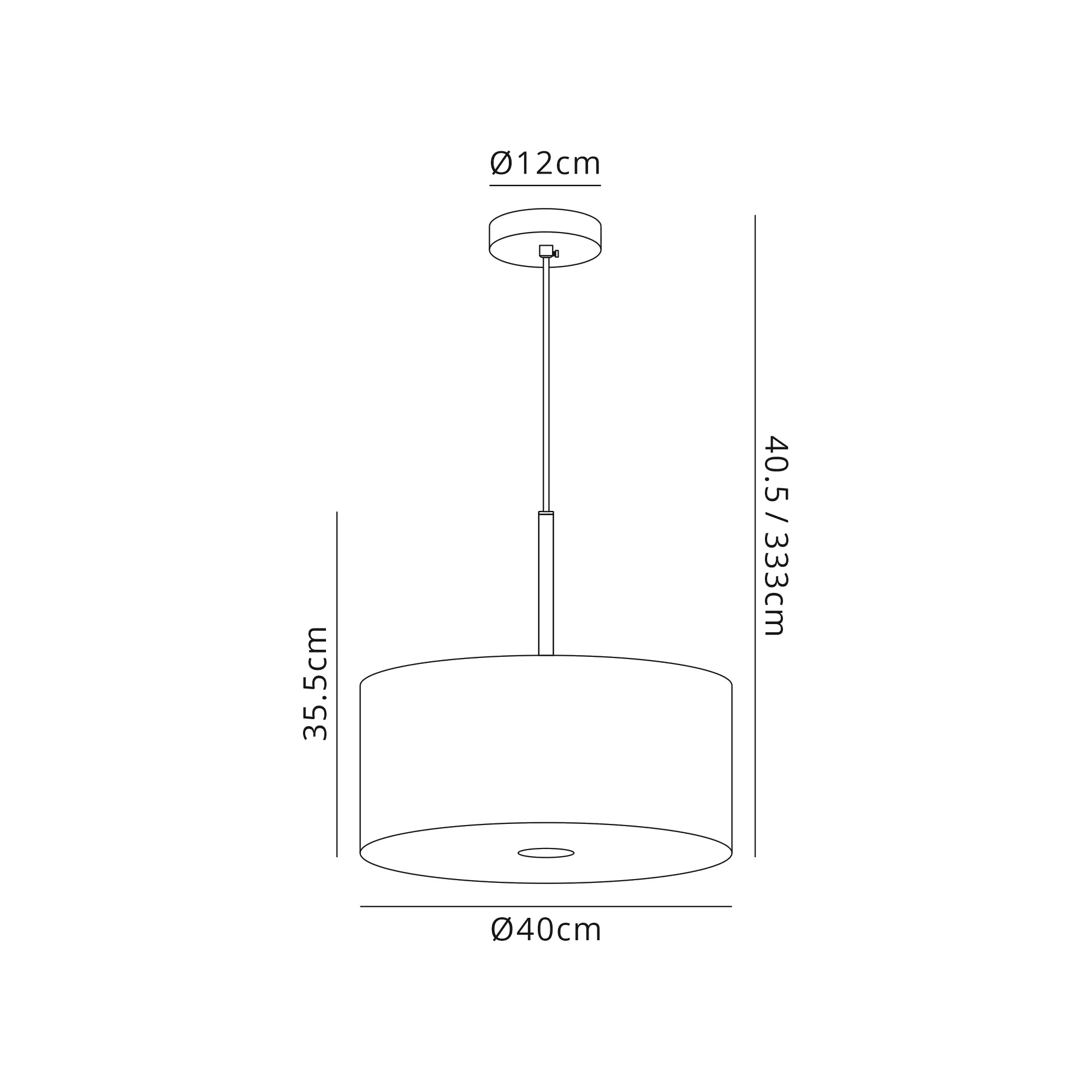 Baymont 40cm 5 Light Pendant Polished Chrome, Ivory Pearl/White, Frosted Diffuser DK0469  Deco Baymont CH IV